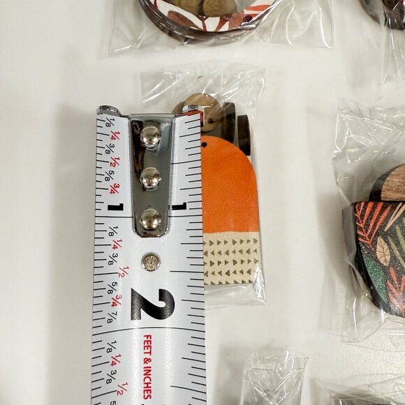 98 Piece Laser Cut Printed Wooden Charm Jewelry Earring Making Floral Boho Craft - Picture 9 of 10